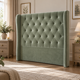 Straight Circle Winged Headboard