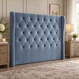 Straight Circle Winged Headboard