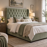 Straight Circle Winged Headboard