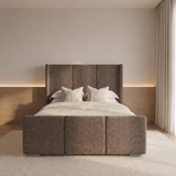 Savoy Winged Headboard Bed Frame | Luxury Upholstered Bed 2026