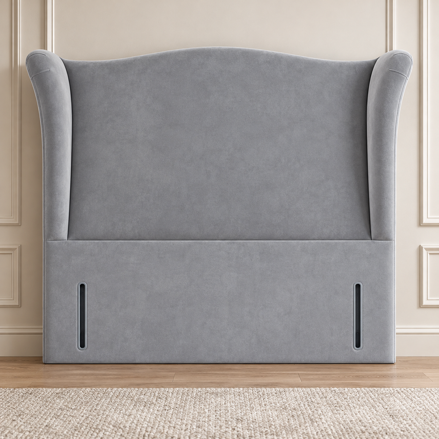 Low Upholstered Headboard, Austen Classic Padded Panel