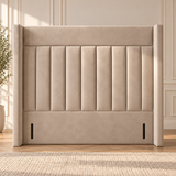 High Wingback Headboard, Arden Channelled