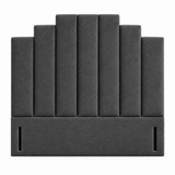 High Floor Standing Headboard, Avalon Art Deco Channelled view 8