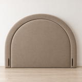 High Curved Headboard, Aria Crescent Cloud