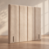High Panelled Headboard, Archer Four Panel Geometric view 3