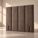 High Panelled Headboard, Archer Four Panel Geometric view 10