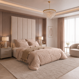 Padded Individual Upholstered Wall Panel Headboard