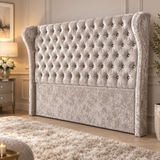 Winged Butterfly Chesterfield Headboard