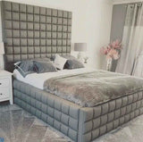 Elegance Cubic Upholstered Bed