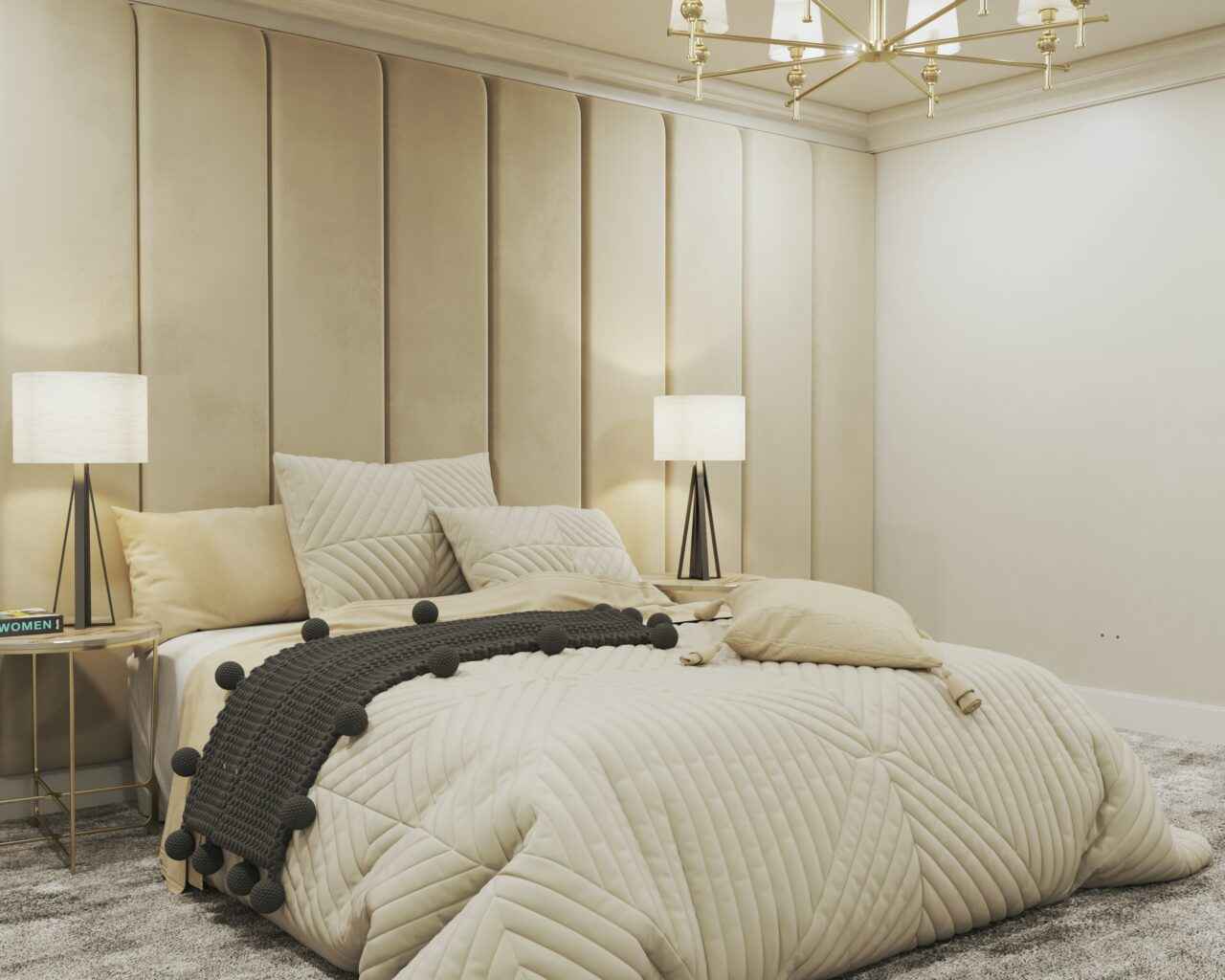 Padded Individual Upholstered Wall Panel Headboard