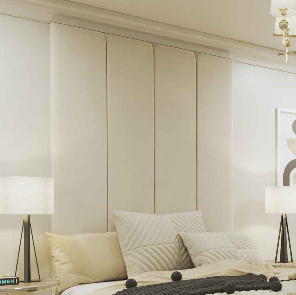 Padded Individual Upholstered Wall Panel Headboard