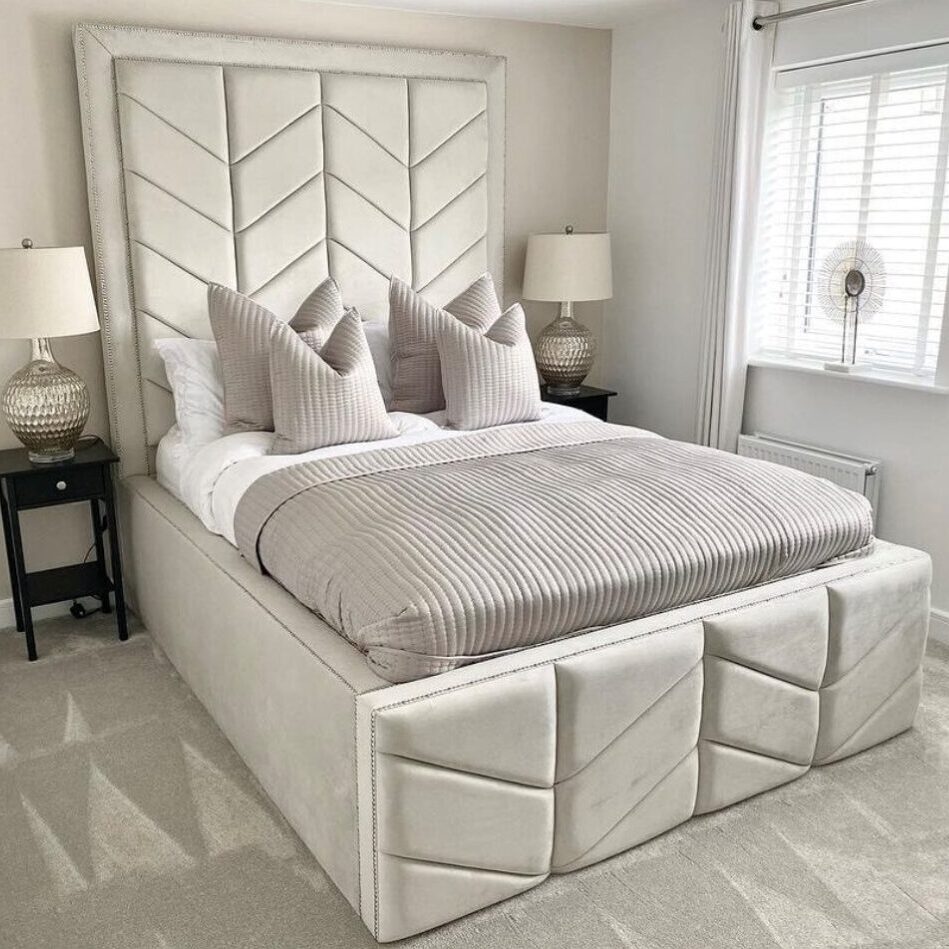 Indulgence Border Upholstered Bed