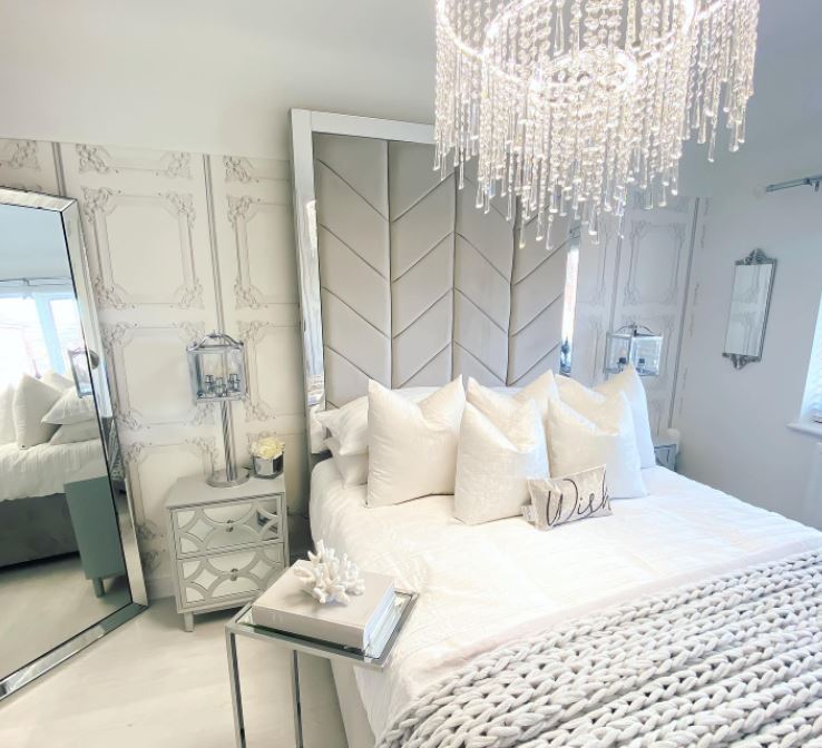 Indulgence Panel Mirror Bed
