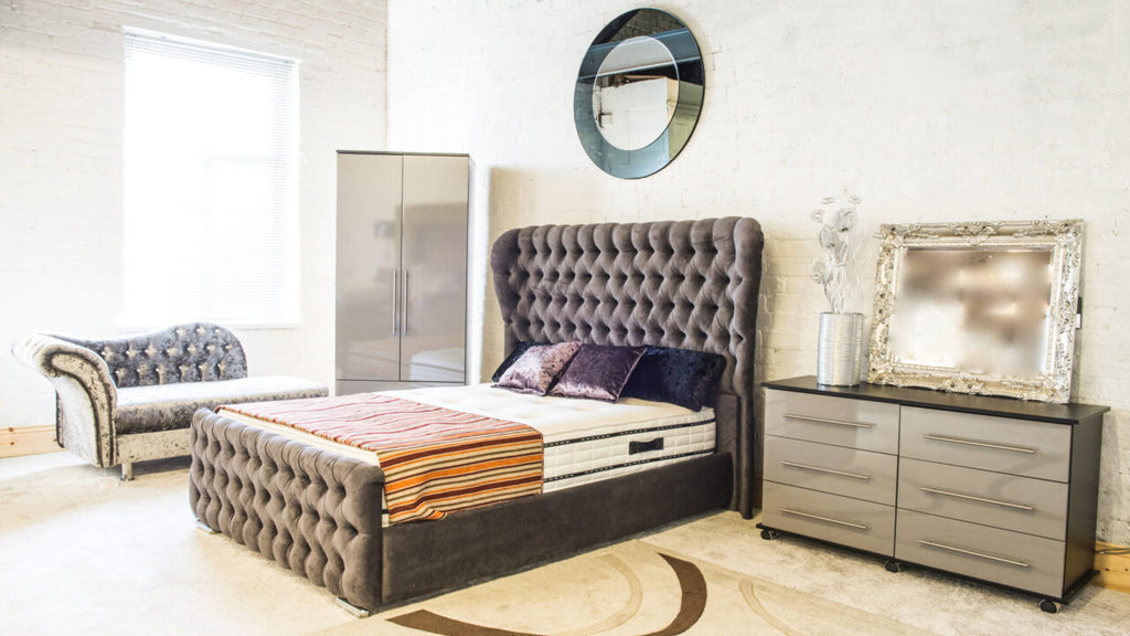 Oxford Wingback Chesterfield Bed