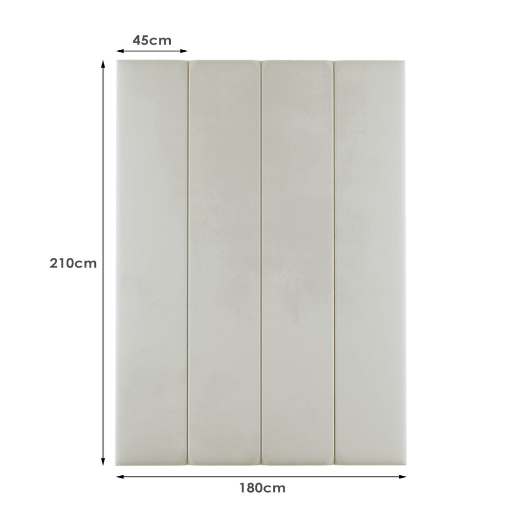 Padded Individual Upholstered Wall Panel Headboard