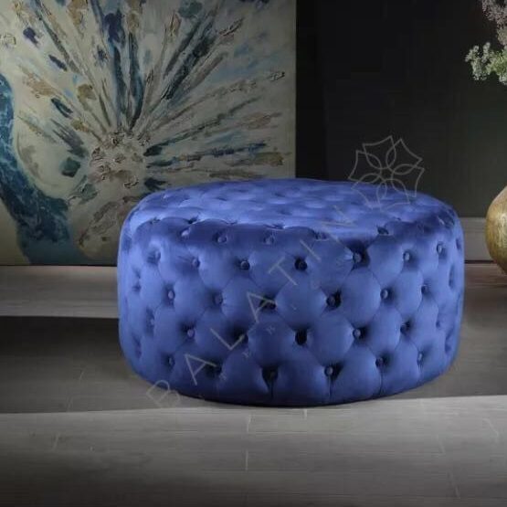 Royal Circular Chesterfield Pouffe