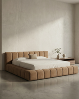 Aero Teddy Upholstered Ottoman Bed – Low Lined Headboard | Amare Living