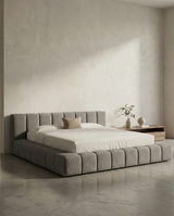 Aero Teddy Upholstered Ottoman Bed – Low Lined Headboard | Amare Living