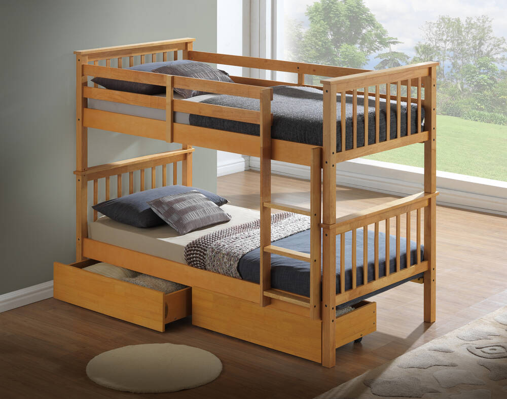 Lincoln Beech Bunk Bed