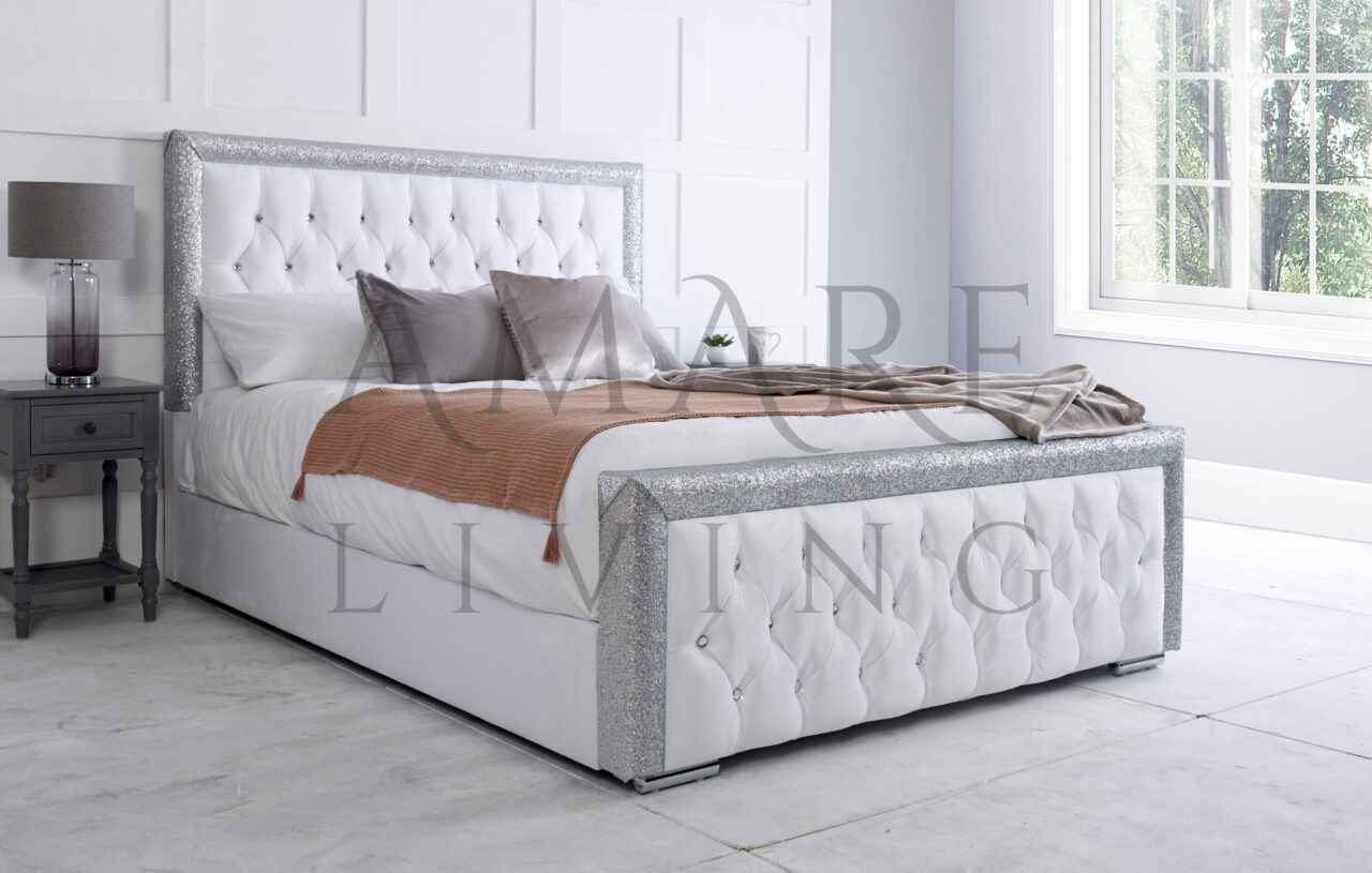 Lunar Chesterfield Upholstered Bed