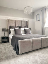 Luxor Winged Panel Upholstered Bed