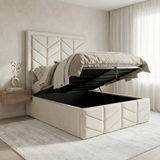 Indulgence Border Upholstered Bed