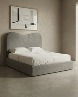 Mirage Cloud Teddy Ottoman Bed – High Headboard Divan | Amare Living