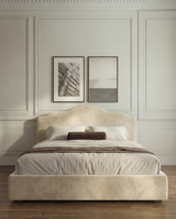 Percy Cloud Teddy Ottoman Bed – Low Headboard Divan | Amare Living