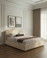 Percy Cloud Teddy Ottoman Bed – Low Headboard Divan | Amare Living