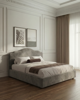 Percy Cloud Teddy Ottoman Bed – Low Headboard Divan | Amare Living