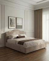 Percy Cloud Teddy Ottoman Bed – Low Headboard Divan | Amare Living