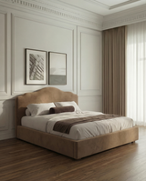 Percy Cloud Teddy Ottoman Bed – Low Headboard Divan | Amare Living