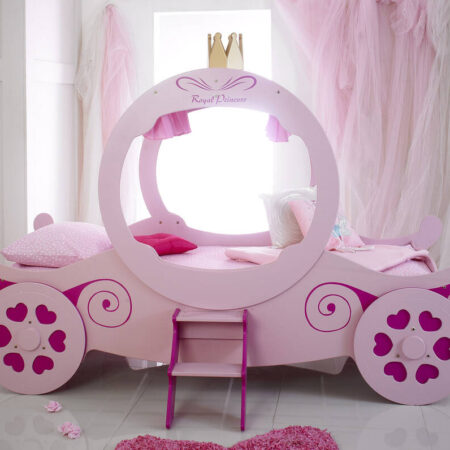 Pink Princess Carriage Bed