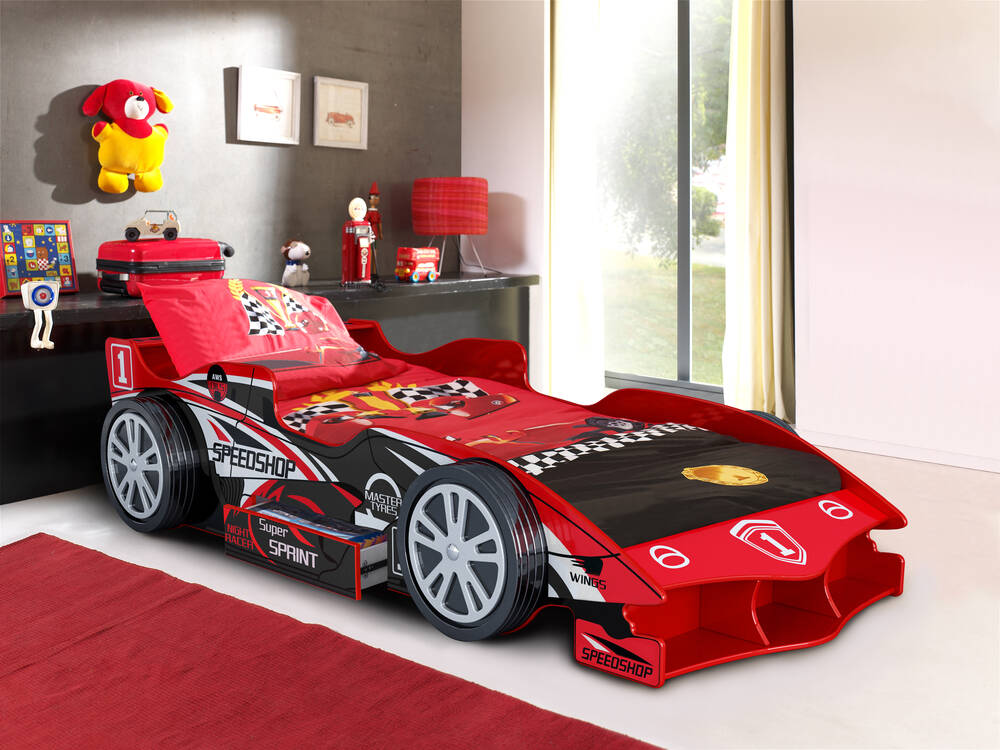 Red Speed Racer Car Bed