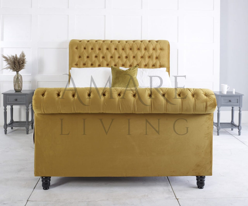 Serenity Sleigh Chesterfield Bed