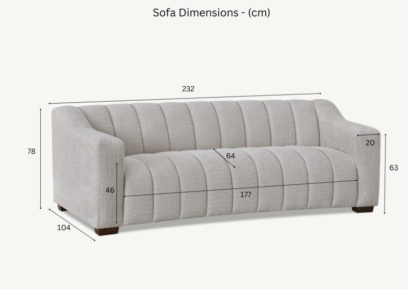 Astoria 3 seater Sofa